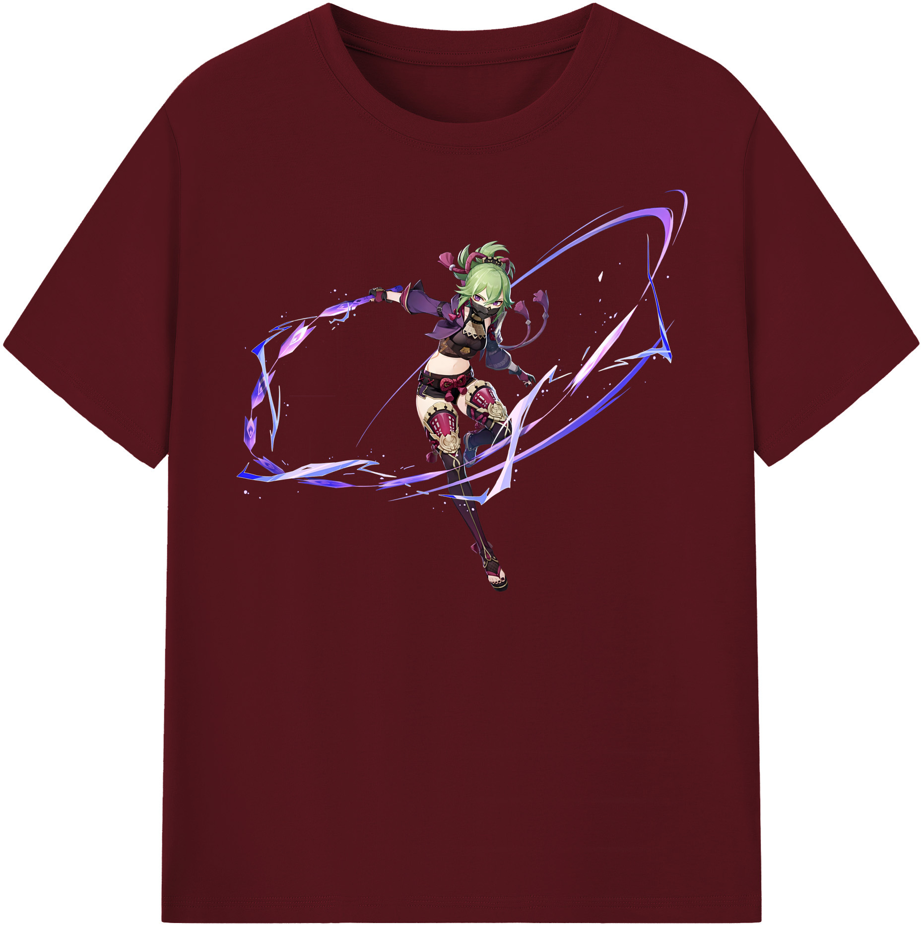 げんし神  久岐忍 くき しのぶ genshin Kuki Shinobu 綿100％半袖Tシャツ（フロントプリント）